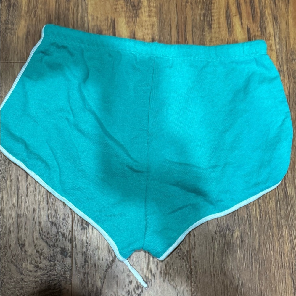 Wildfox pool party Teal Shorts with White Accents - Picture 2 of 3